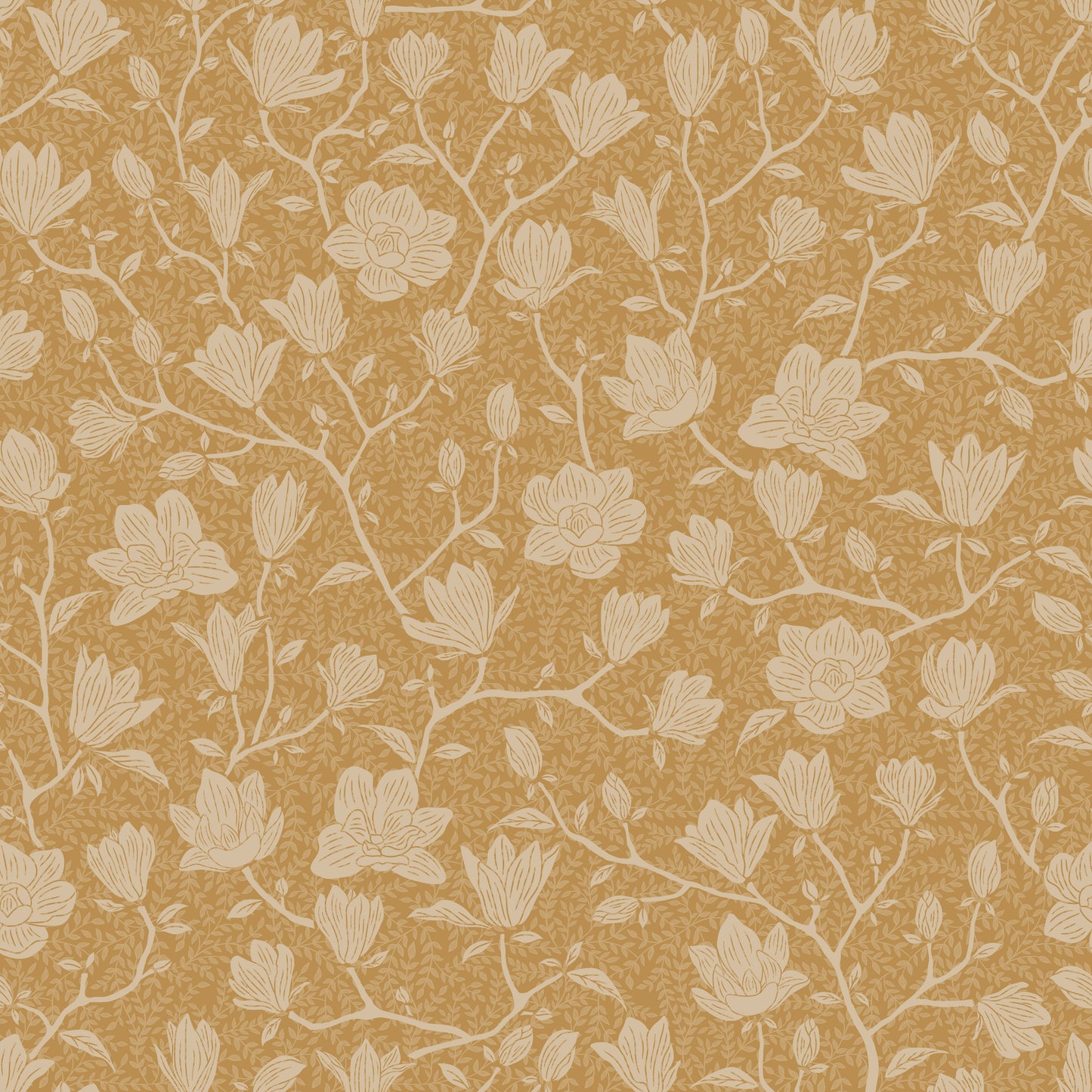 Summer Gray Wallpaper - Noah - Mustard