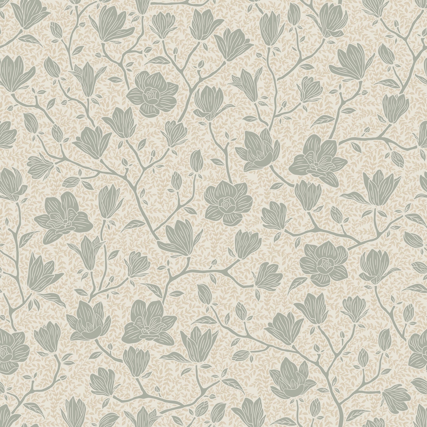 Summer Gray Wallpaper - Noah - Soft Blue