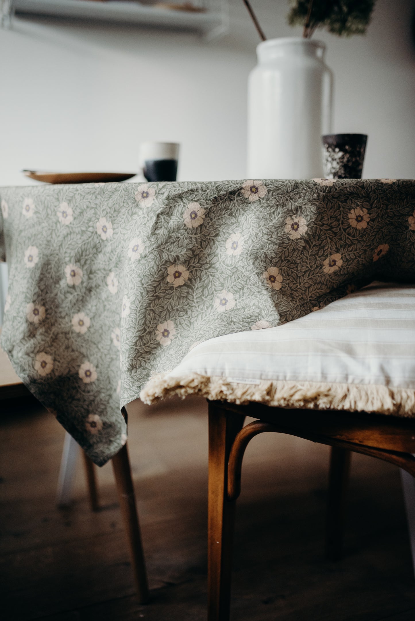 Linen Table Cloth - Summer Gray - Kicki