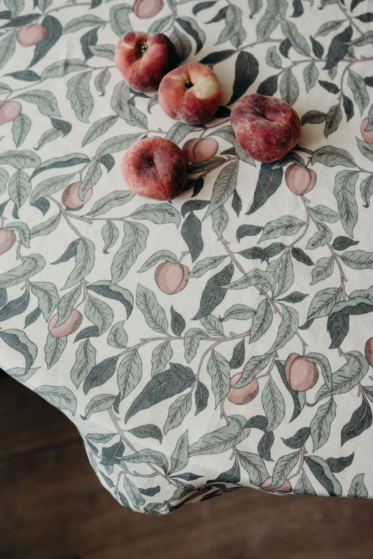 Linen Table Cloth - Summer Gray - Lena