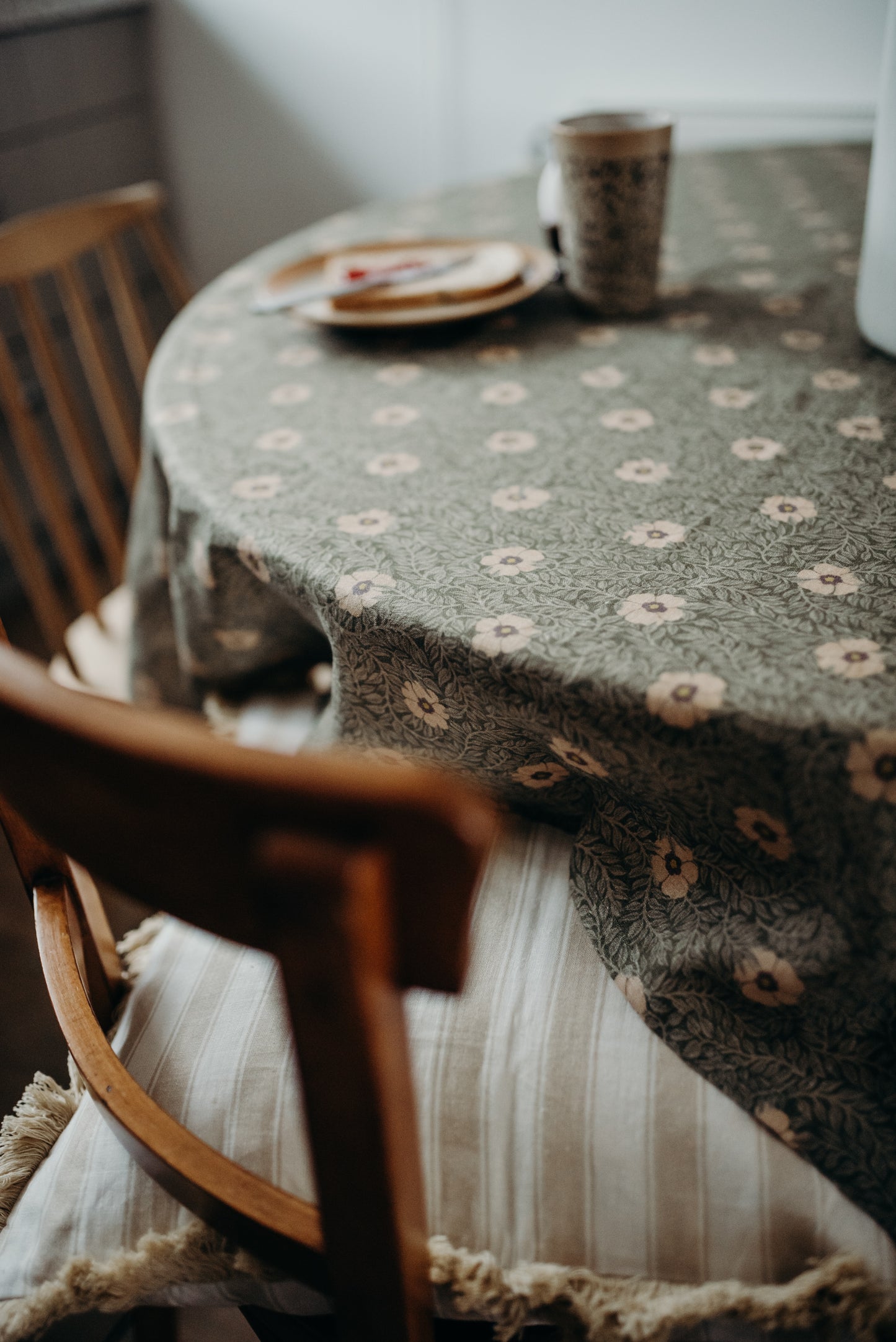 Linen Table Cloth - Summer Gray - Kicki