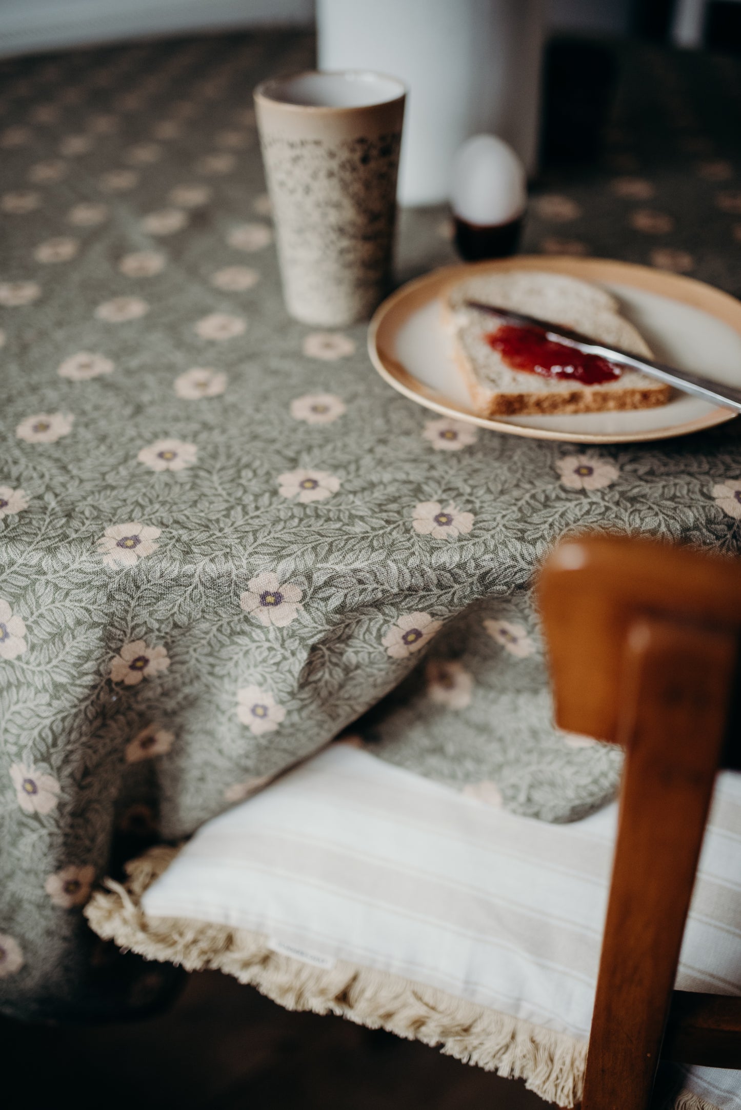 Linen Table Cloth - Summer Gray - Kicki