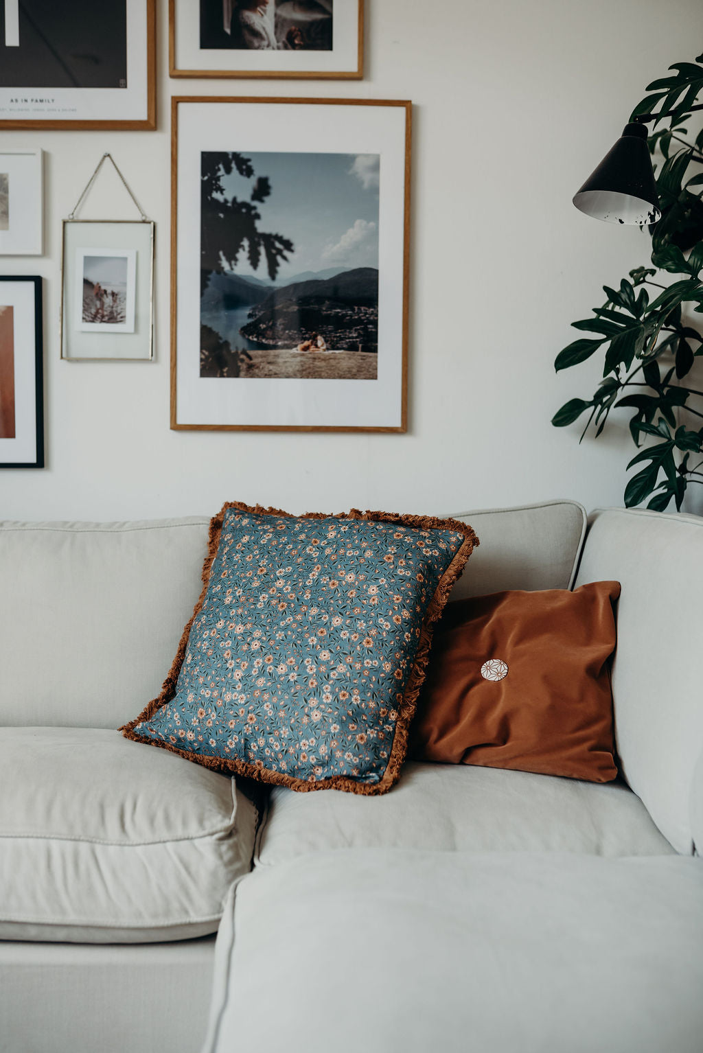 Linen Cushion Cover - Summer Gray - Freja Sky