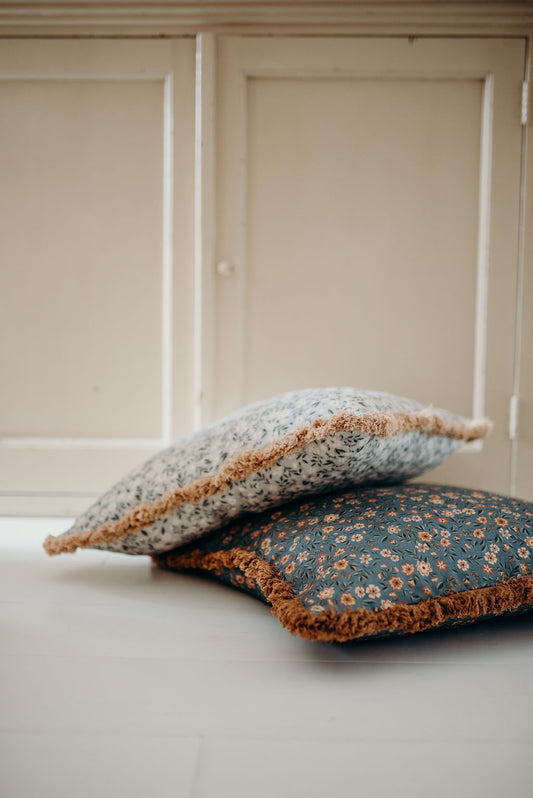 Linen Cushion Cover - Summer Gray - Freja Sky