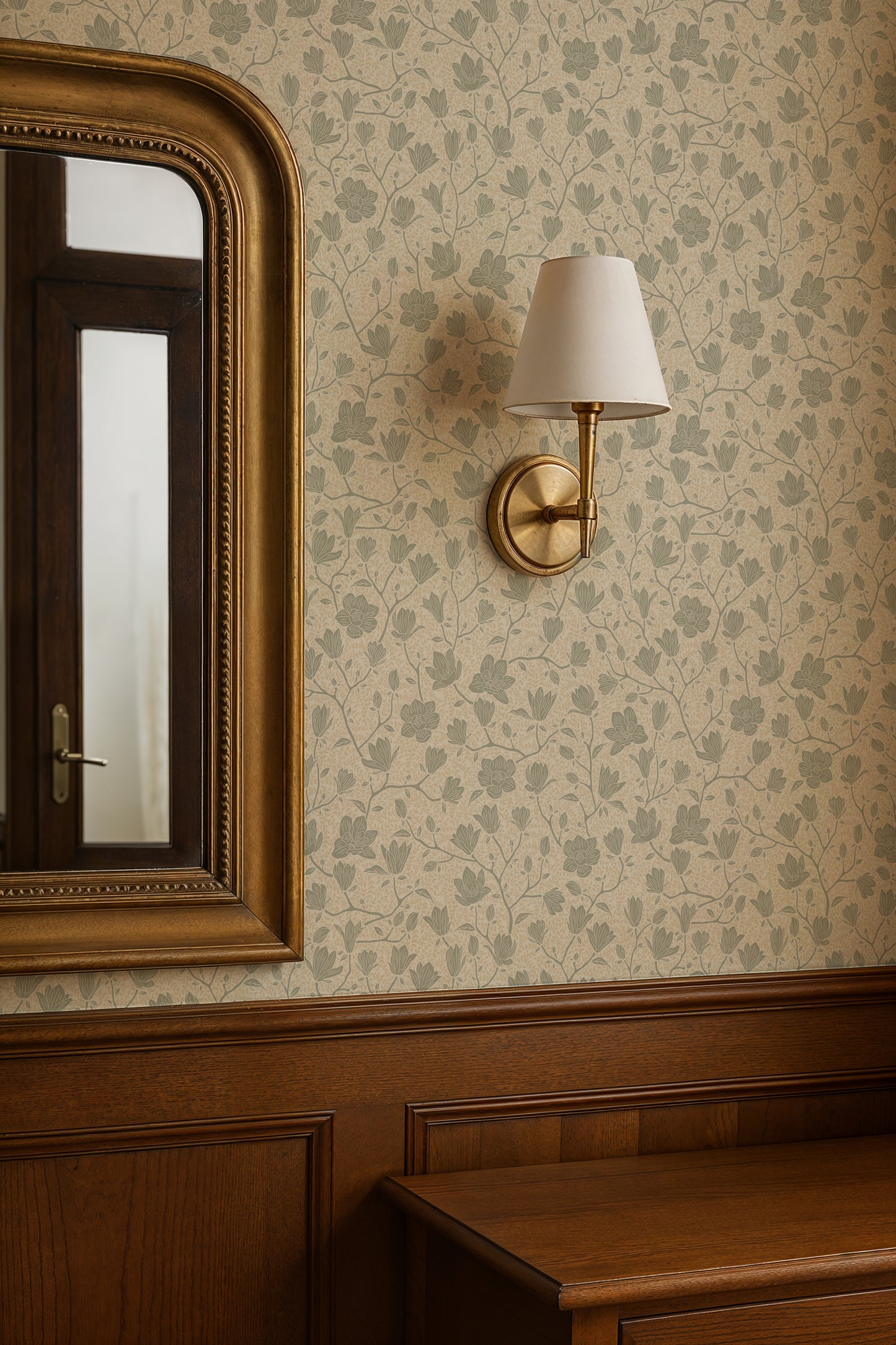 Summer Gray Wallpaper - Noah - Soft Blue