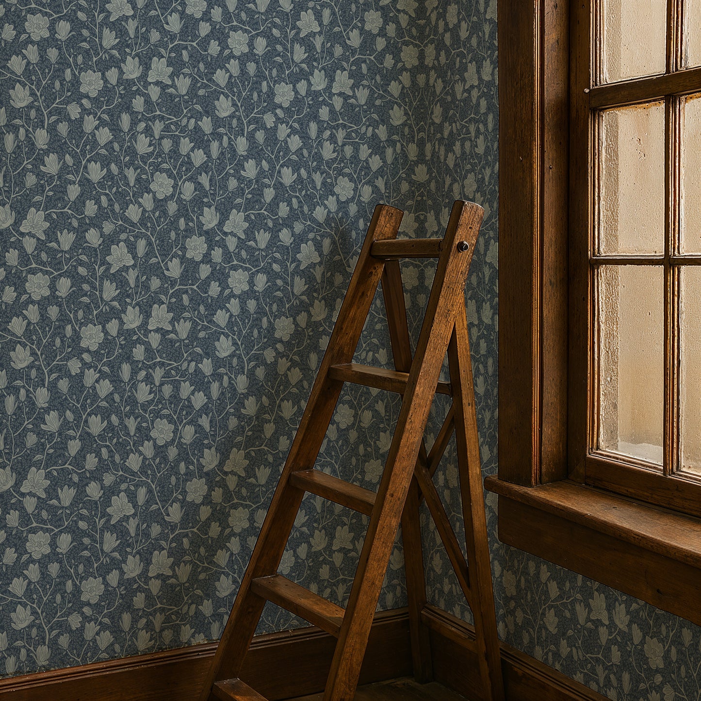 Summer Gray Wallpaper - Noah - Midnight blue