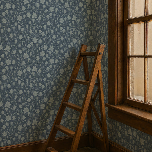 Summer Gray Wallpaper - Noah - Midnight blue