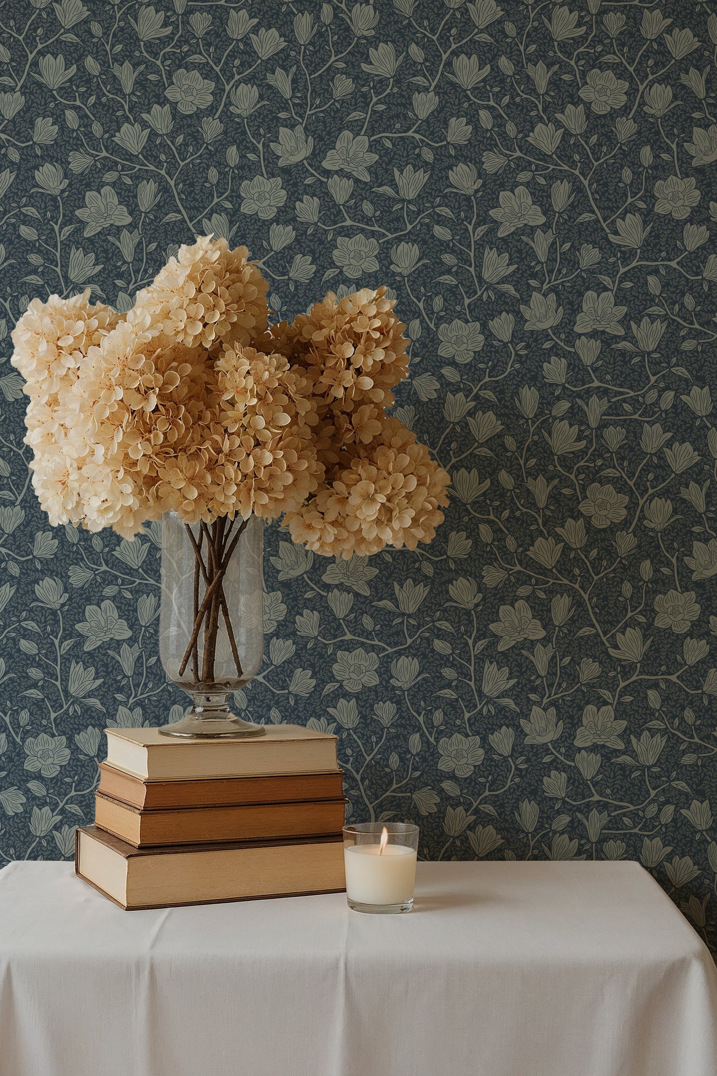 Summer Gray Wallpaper - Noah - Midnight blue