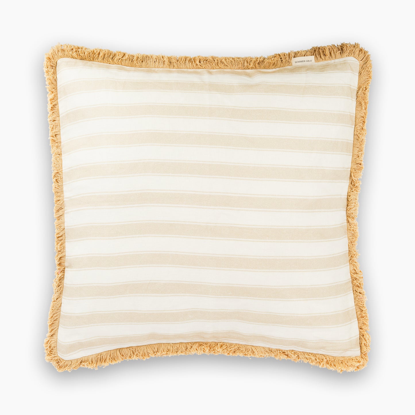 Linen Cushion Cover - Summer Gray - Stripes