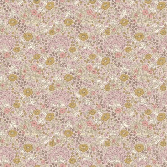 Summer Gray Wallpaper - Doris - Pink