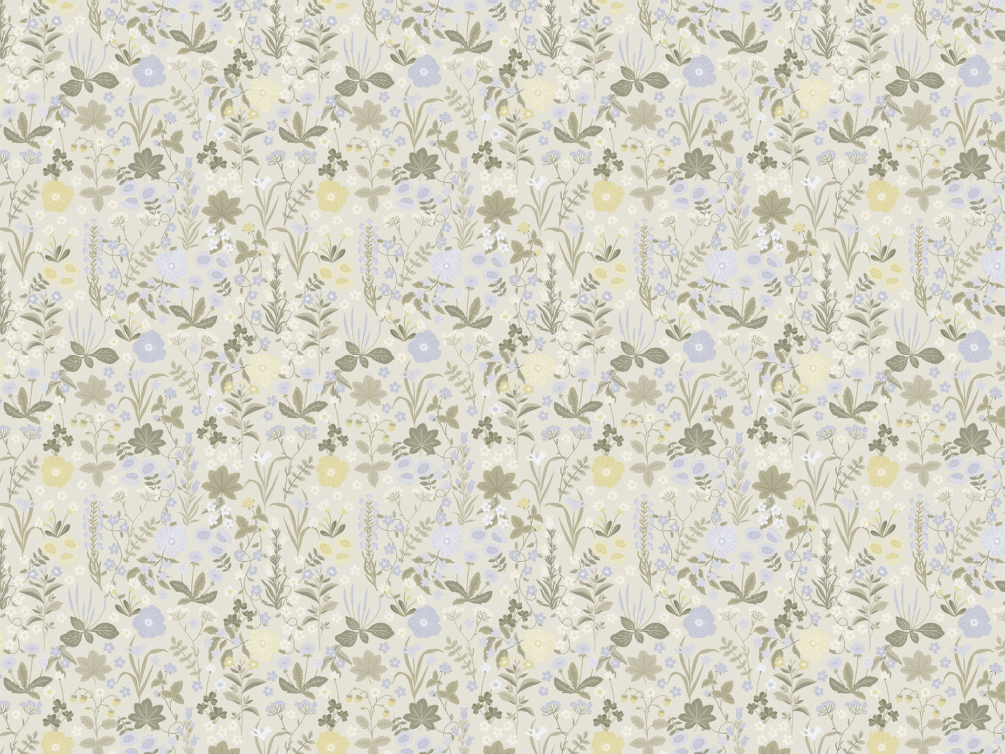 Summer Gray Wallpaper - Blomstre - Mist