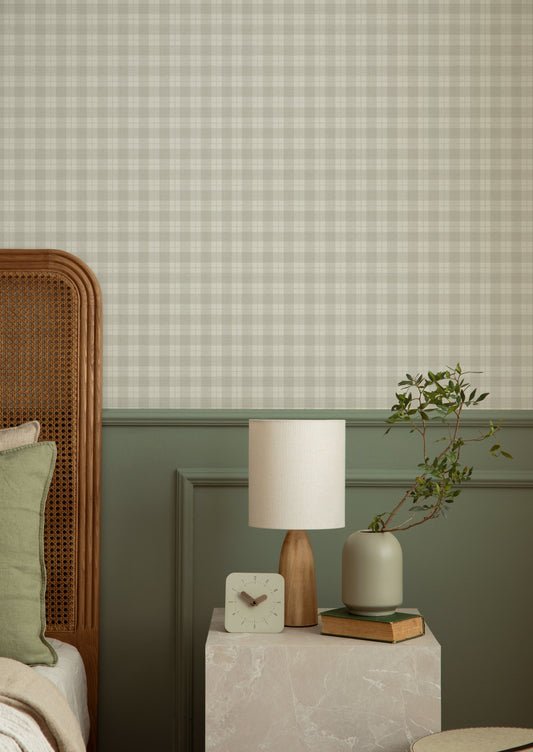 Wallpaper Checks - Kontroller - Gray