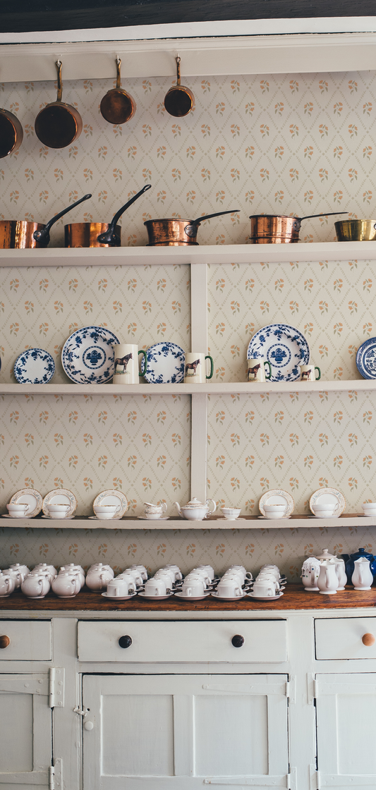 Summer Gray Behang - Eline - Lente