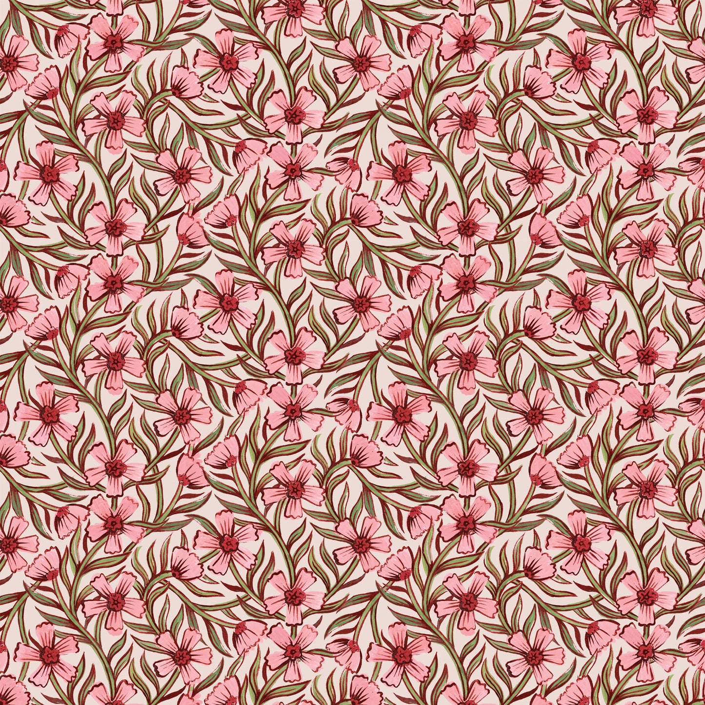 Summer Gray Wallpaper - Sweet India - Pink