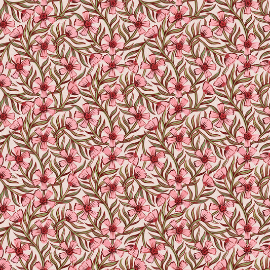 Summer Gray Wallpaper - Sweet India - Pink (sale)