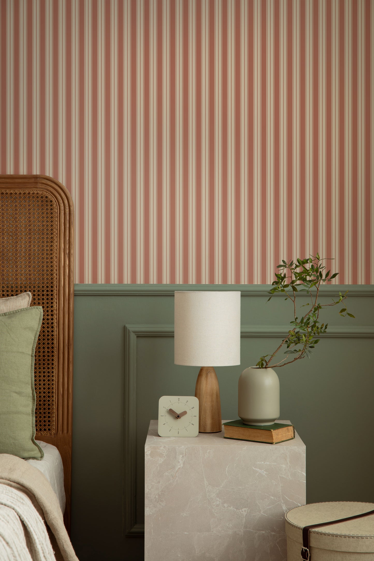 Wallpaper Stripes - Niton - Blush