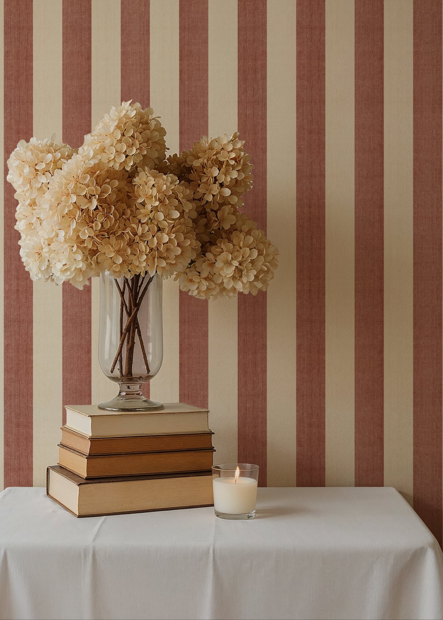 Linnen Strepen, Clay Rose