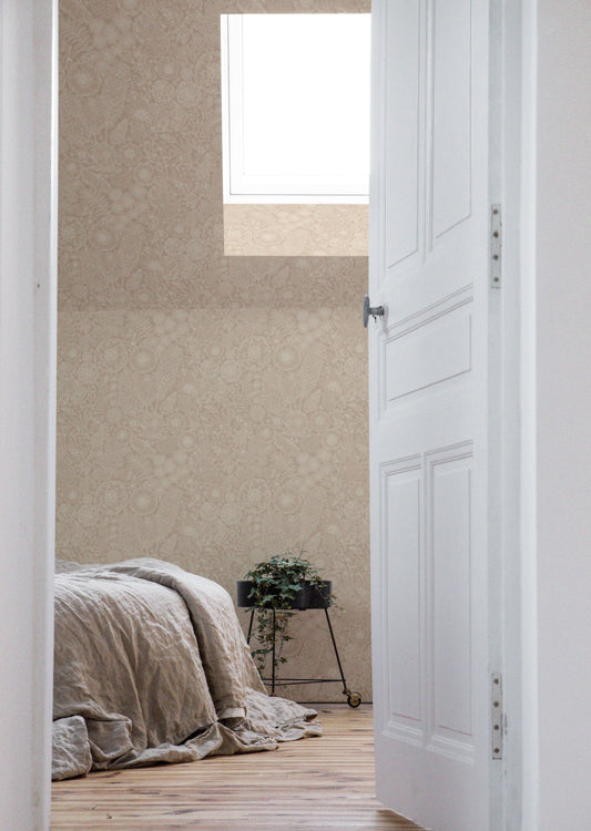 Summer Gray Behang - August - Roze