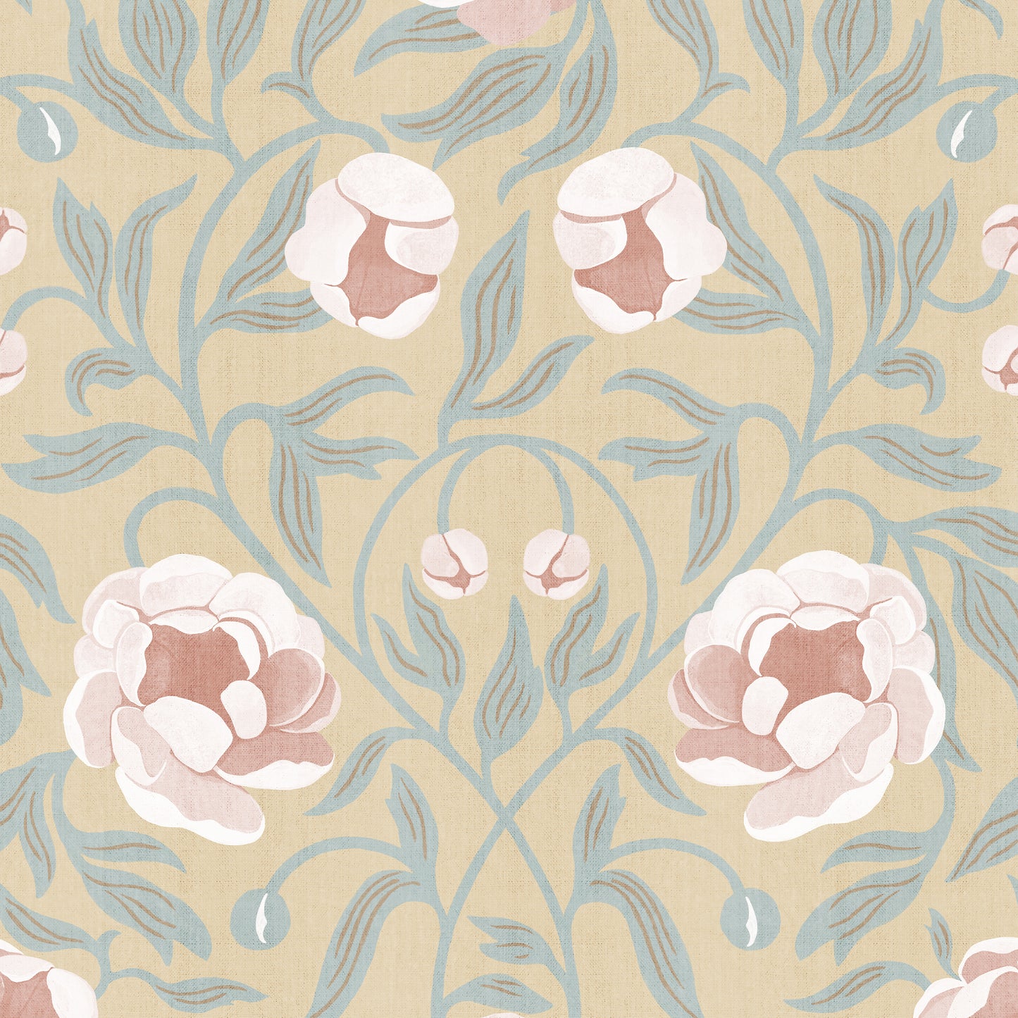 Peony - Yellow & Green