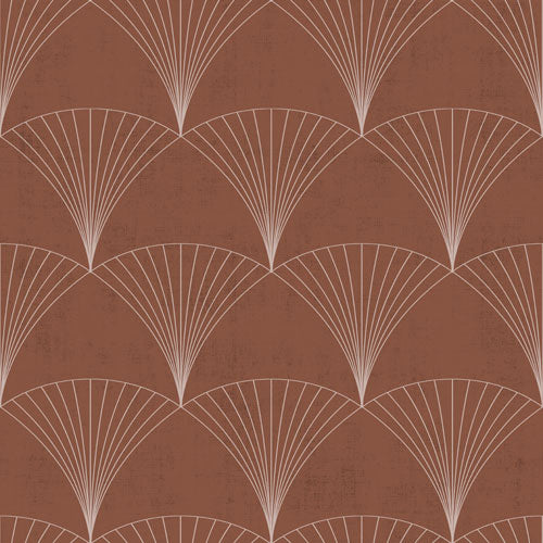 Midbec Wallpaper - Geometric Pattern - Red
