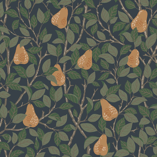 Midbec Wallpaper - Pear Trees - Blue