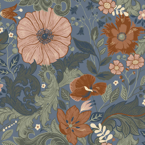 Midbec Wallpaper - Victoria - Blue 13108