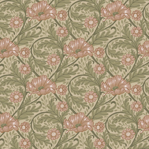Bloemenbehang - Esther Garden - Groen, Roze & Beige