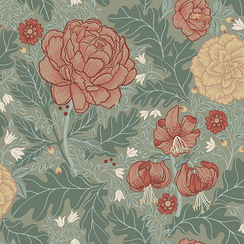 Midbec Wallpaper - Camellia - Light Green