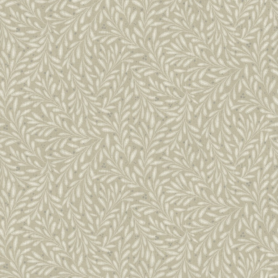 Midbec wallpaper - Small Leaf - Beige