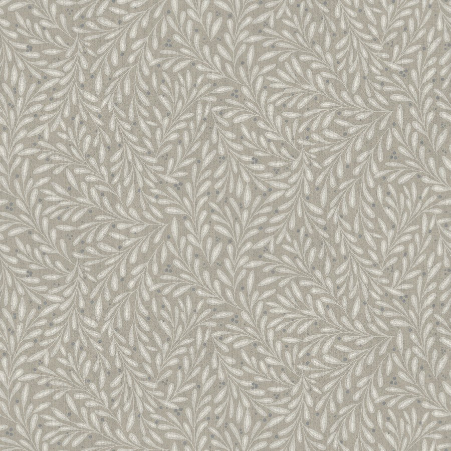 Midbec wallpaper - Small Leaf - Grey Beige (Sale)