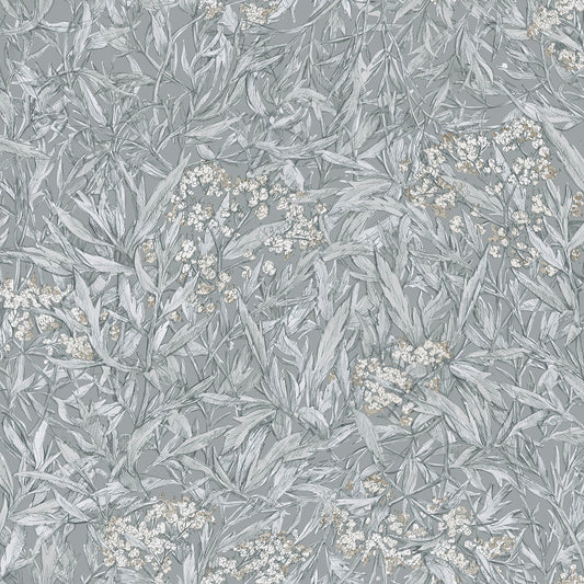 Bloemenbehang - Malin Mineral Grey