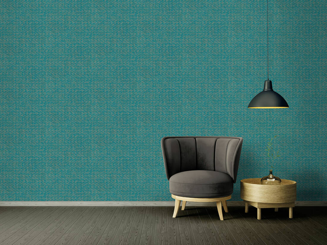 Wallpaper graphics with blue and silver