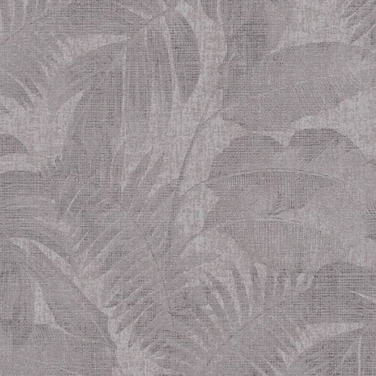 Wallpaper palm leaves in charcoal gray