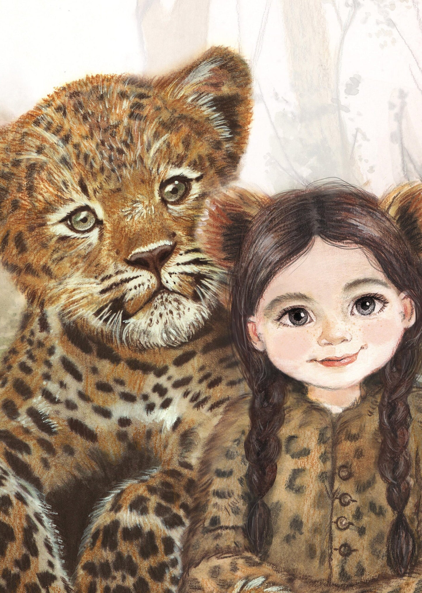 Kinderkamer kunst - Leopard Spirit Animal door Iris Esther
