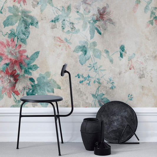 Sandberg Wallpaper - Faded Passion Beige (Mural)