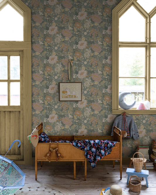 Kwekerij behang - Grow - Grey