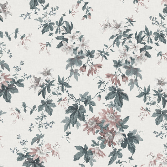 Sandberg Wallpaper - Sandra Powder White (Mural)