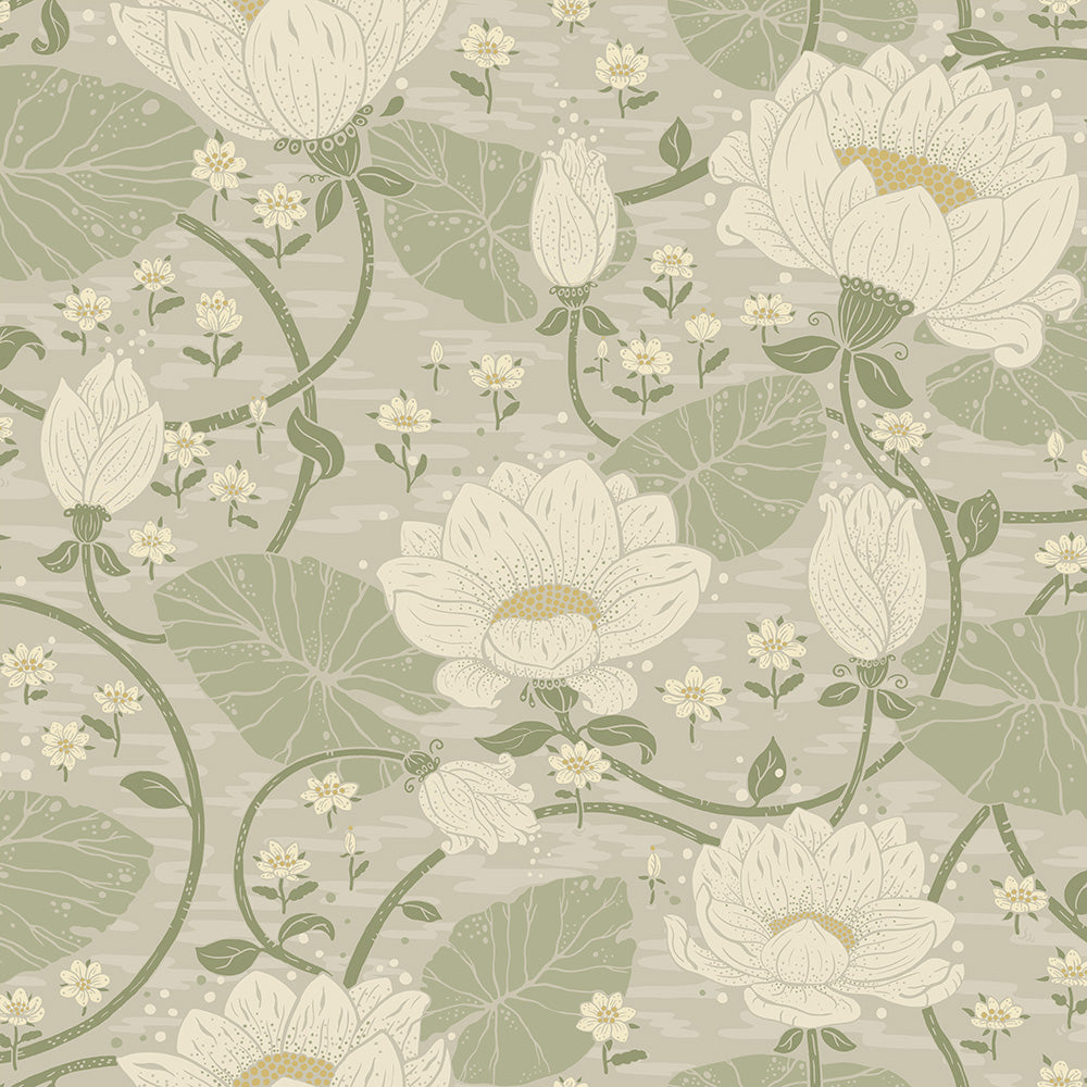 Midbec wallpaper - Eva  - Light green