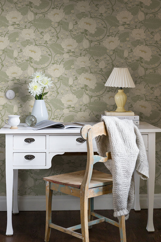 Midbec wallpaper - Eva 83124 - Light green