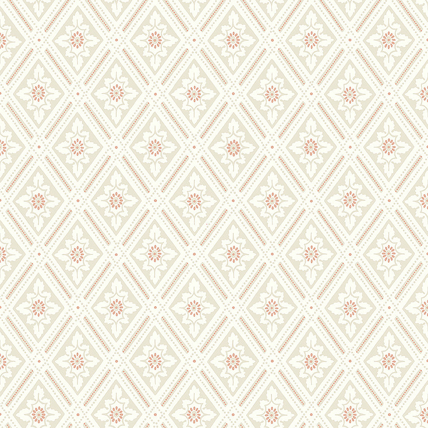 Bloemenbehang - Bloemen Trellis - Klassiek patroon