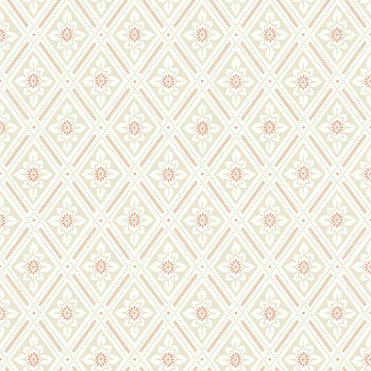 Bloemenbehang - Bloemen Trellis - Klassiek patroon