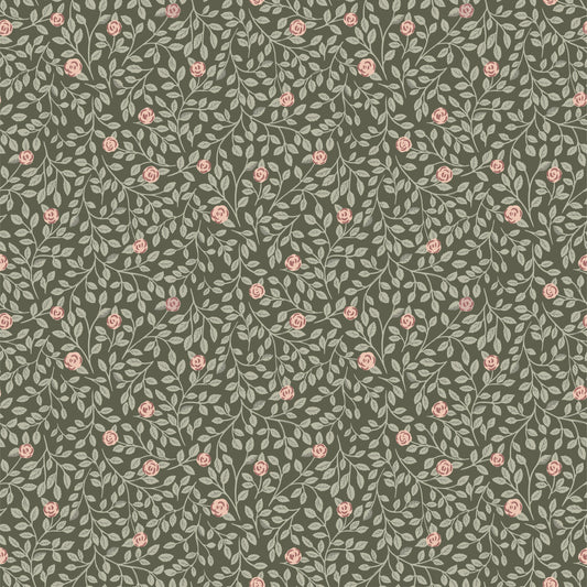 Bloemenbehang - Climbing Rose - Groen