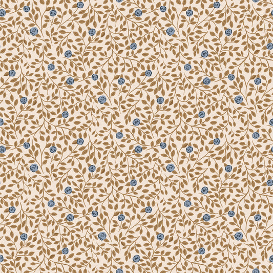 Summer Gray Wallpaper - Climbing Rose - Bronze