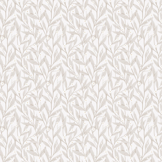 Summer Gray Wallpaper - Anemone - White