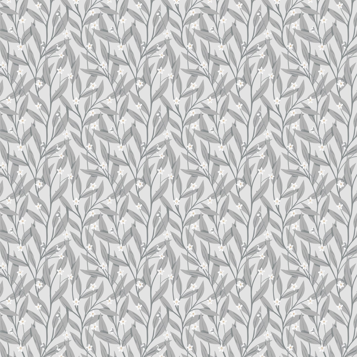 Summer Gray Wallpaper - Anemone - Blue Grey