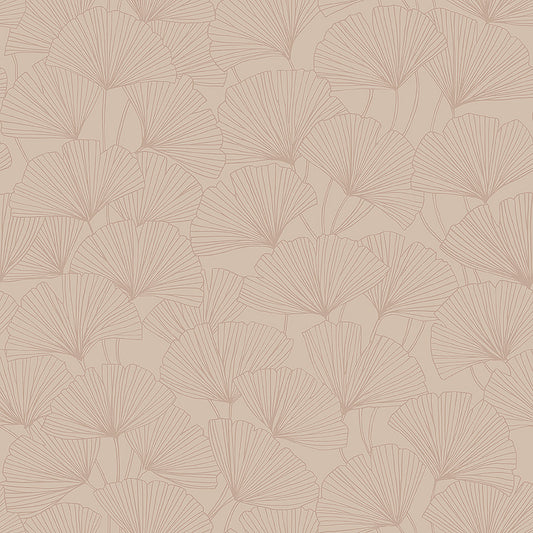 Borastapeter Wallpaper - Ginkgo - Pale Pink