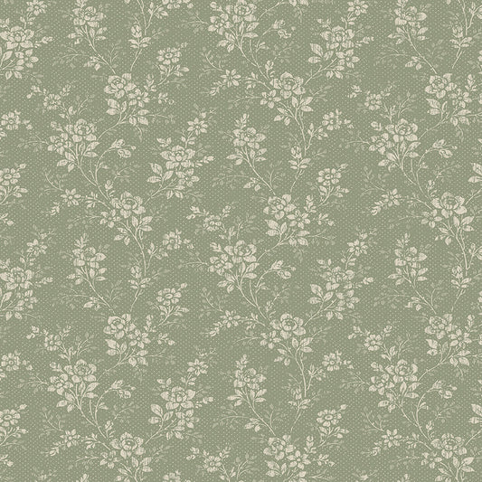 Bloemenbehang - Hip Rose 1182 - Groen