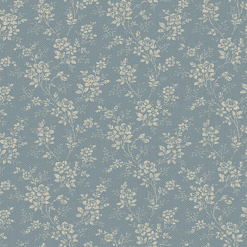 Borastapeter Wallpaper - Hip Rose 4728 - Dusty Blue