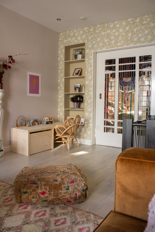 Bloemenbehang - Pomegranate - Goud