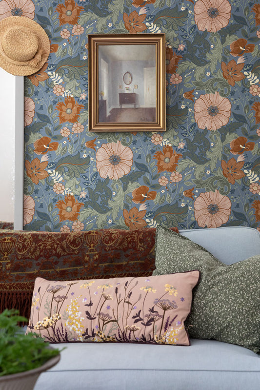 Midbec Wallpaper - Victoria - Blue 13108